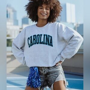 Women's Blue and Gray Sweatshirt